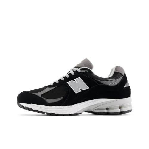 New Balance NB 2002R противоскользящие низкие беговые кроссовки унисекс черные серые серебристые