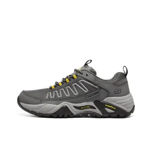 Skechers ARCH FIT RECON Амортизация Устойчивый к истиранию Удобный низкий топ Походная обувь Мужская Угольно-серый