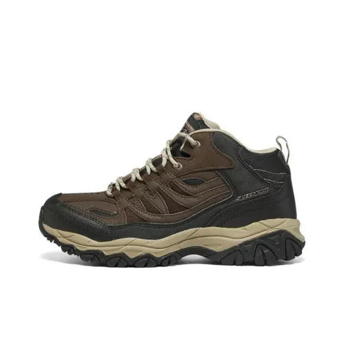 Skechers After Burn Memory High Top Уличная обувь Мужская Коричневый Черный