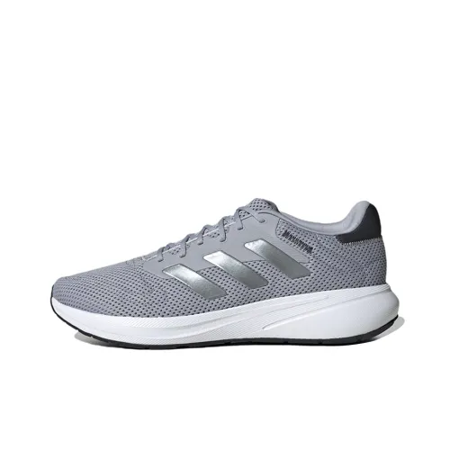 Adidas Shock Absorbers Slip-Resistant Low Top Casual Running Shoes Unisex Gray Adidas Shock Absorbers Slip-Resistant Низкий Топ Повседневные Беговые Кроссовки Унисекс Серый