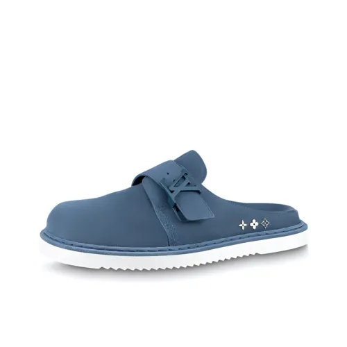 LOUIS VUITTON Easy Домашние тапочки Мужские Синие