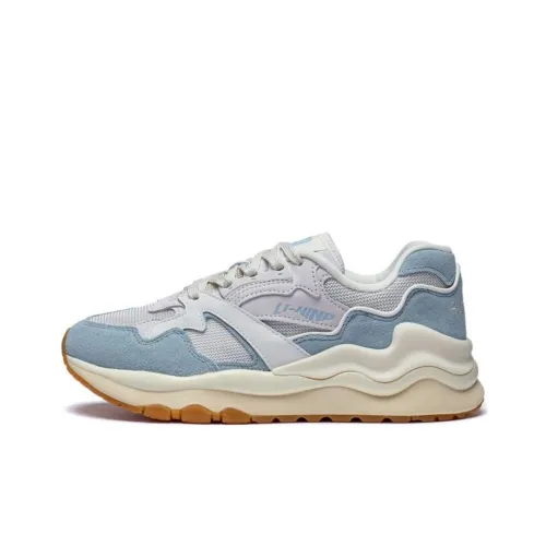 Подкладка 001 Mountain Sea Устойчивая к истиранию Дышащий Низкий Топ Спортивная Повседневная Обувь Женская Белая Циановая