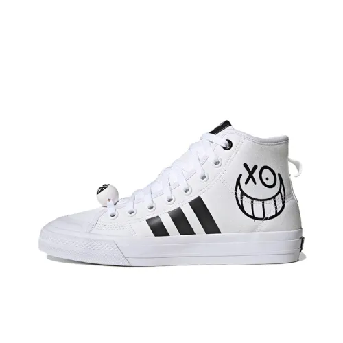 Andre SARAIVA x adidas originals High RF противоскользящие устойчивые к истиранию высокие кроссовки для скейтбординга Мужские Белый Черный