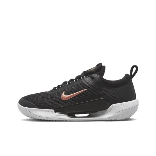 Nike Court Air Zoom NXT Shock Absorbers Slip-Resistant Abrasion-Resistant Low-Top Tennis Shoes Women's Black Найк Корт Эйр Зум НКС Шок Абсорберз Слип-Резистент Абразион-Резистент Низкий Топ Теннисные Кроссовки Женские Черные