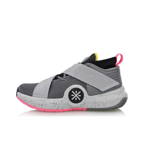 Подкладка All City 7 амортизаторы противоскользящие устойчивые к истиранию MID баскетбольные кроссовки мужской серый розовый