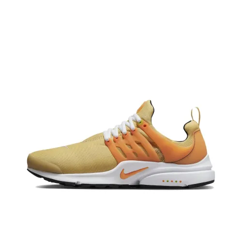 Nike Air Presto Шокаблоки Противоскользящие Устойчивые к истиранию Низкий Топ Повседневная обувь Желтый
