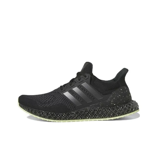 Adidas Ultra 4D Low Топ Карбоновая плита Тренировки Длинный бег Гонки Беговые кроссовки Унисекс Черный