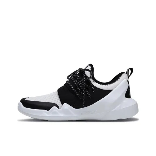 Skechers Dlt A Abrasion Resistant Дышащий Oтскок Низкие Кроссовки для Бега Женские Белый Черный