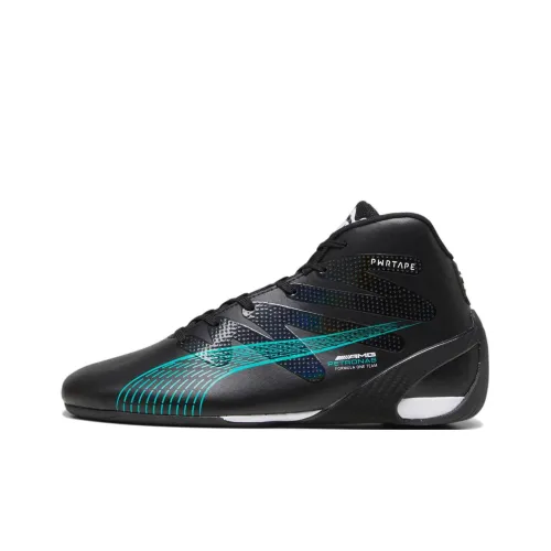 PUMA Mercedes Amg MID Топ Повседневная обувь Мужская Черный Зеленый