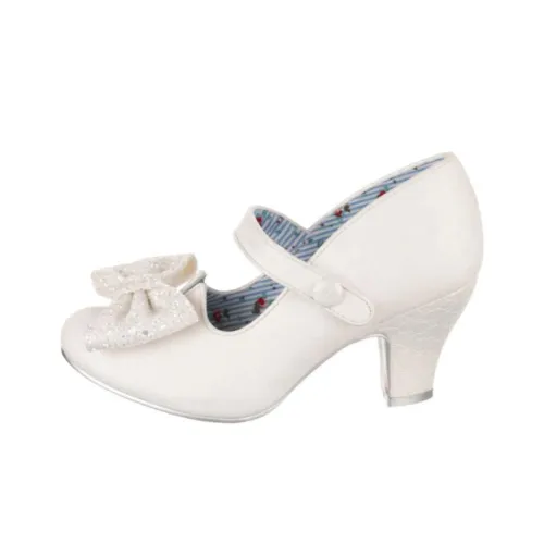IRREGULAR CHOICE Грубый каблук Туфли Мэри Джейн 7,2 см Женские Белые