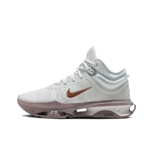 Nike Air Zoom г.T. Jump 2 MID Топ Баскетбольные кроссовки Мужской Бело-серый Азиатская версия