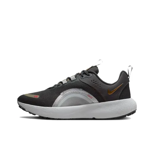Nike React Escape Run 2 Амортизаторы Shock Absorbers Противоскользящие Устойчивые к истиранию Низкий топ Беговые кроссовки Женские Черный белый
