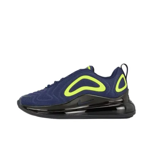 Nike Air Max 720 Амортизация Износостойкий Низкий Топ Повседневная Обувь Мужская Синий Желтый