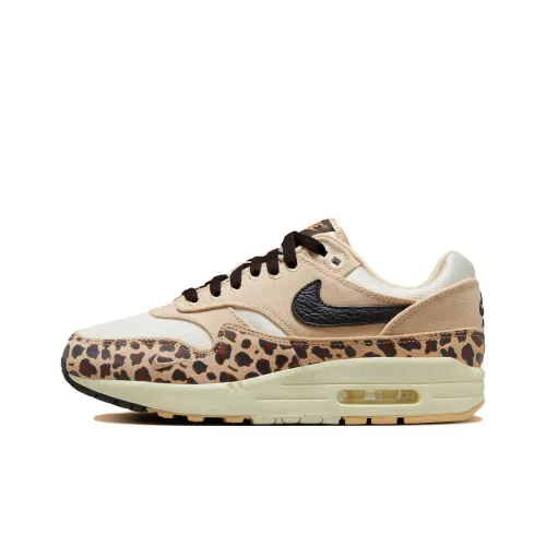 Nike Air Max 1 Low Топ Повседневная обувь Женская Бежевая