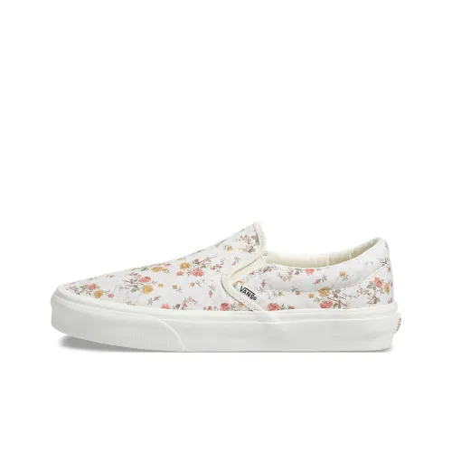 Vans Slip On Series Low Топ Скейтборд Кроссовки Унисекс Белый