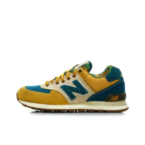 New Balance NB 574 Low Топ Беговые кроссовки Унисекс Желтый Синий