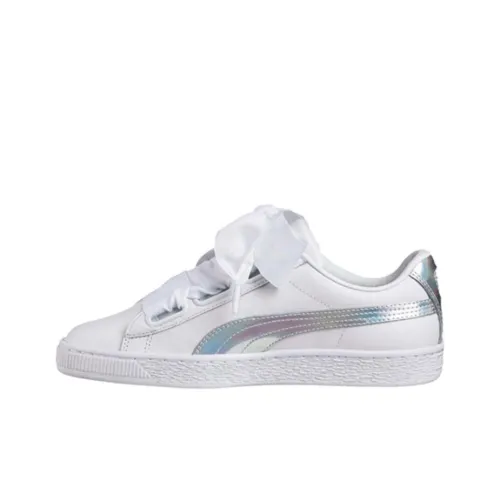 PUMA Basket Heart Explosive Low Скейтборд Кроссовки Унисекс Белый