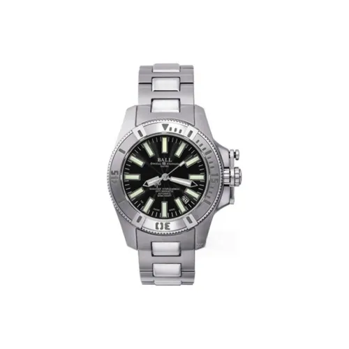 Шар Автоматический Механический Часы Мужские Часы 40 мм Черный Циферблат Корпус из Нержавеющей Стали Ремешок из Нержавеющей Стали