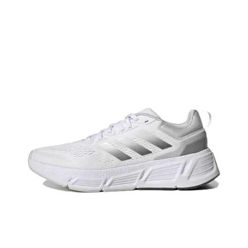 Adidas Questar Shock Absorbers Slip-resistant Abrasion-resistant Low Top Casual Running Shoes Unisex White Adidas Questar Shock Absorbers Противоскользящие устойчивые к истиранию низкий топ повседневные беговые кроссовки унисекс белый