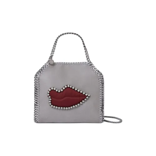 Stella McCartney Falabella Переработанный Сатин Ткань Одно Плечо Сумка Мини Женская Серый