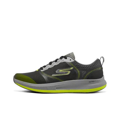 Skechers Go Run Pulse Low Топ Беговые кроссовки Мужской Серый Зеленый