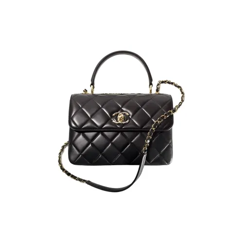 CHANEL 22SS Lambskin Flap Bag Handbag Shoulder Bag Crossbody Women's Black