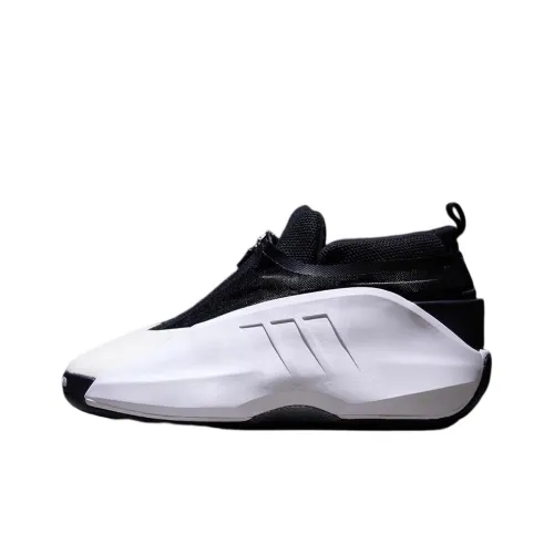 Adidas Crazy IIInfinity Амортизация MID Топ Винтажные баскетбольные кроссовки Мужской Белый черный