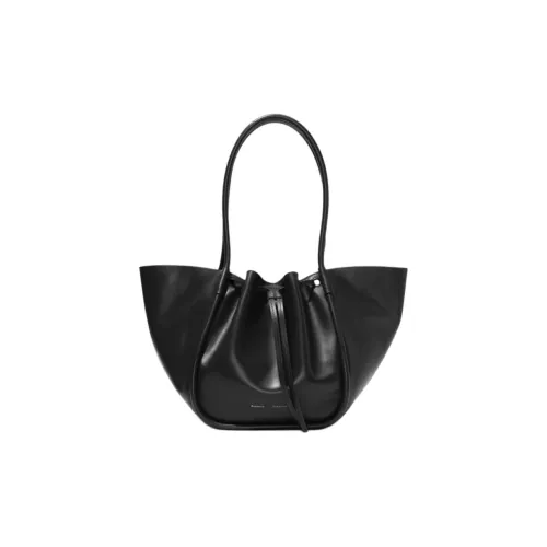 PROENZA SCHOULER Телячья кожа Тоут Сумка Сумка для покупок Сумка на плечо Сумка Большая Женская Черная