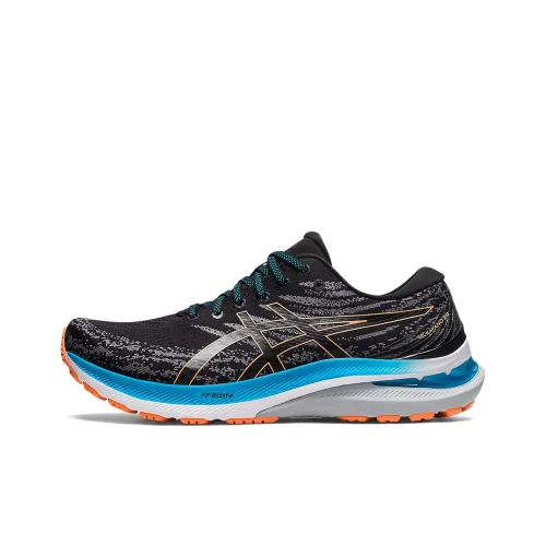 Asics Gel KAYANO 29 Устойчивый к истиранию Дышащие Низкие Кроссовки для Бега Мужские Черные Синие