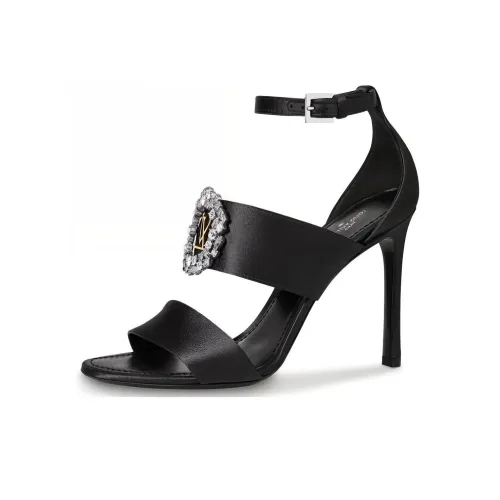 LOUIS VUITTON Madeleine One Strap Sandals Women's Black LOUIS VUITTON Madeleine One Ремень Сандалии Женские Черные