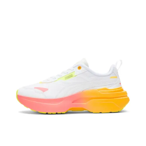 PUMA Kosmo Rider Лето Squeeze Low Топ Спортивная повседневная обувь Женская Белый Розовый Оранжевый