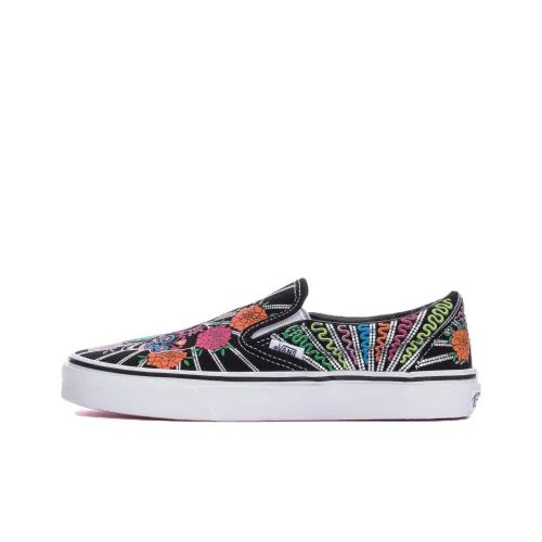 Vans Slip On Series Классические Низкие Кроссовки для Скейтбординга Унисекс Многоцветные