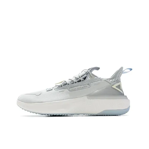 PEAK State Pole 4,0 Амортизаторы Slip-Resistant Abrasion-Resistant Низкий Топ Беговые кроссовки Мужские Ice Gray