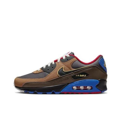 EA Спорт x Nike Air Max 90 Low Топ Повседневная обувь Мужская Коричневый Черный