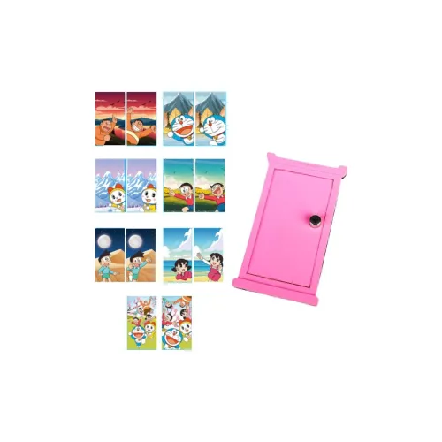 DoraemonA Ослепительный цвет Холодильник Магнит Слепые коробки Один Mystery Коробка Целая коробка 8 шт