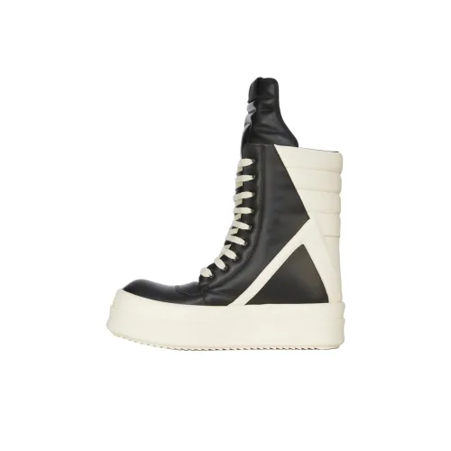 RICK OWENS совместный бренд RO Geobasket Высокие Кроссовки для скейтбординга Мужские Черные