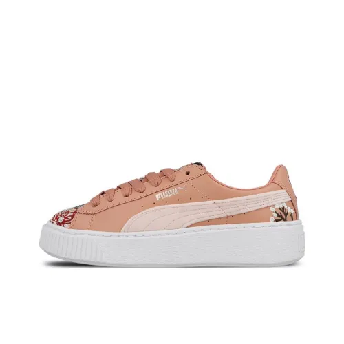 PUMA Платформа Hyper EMB Женские Низкие Кроссовки для Скейтбординга Унисекс Розовые
