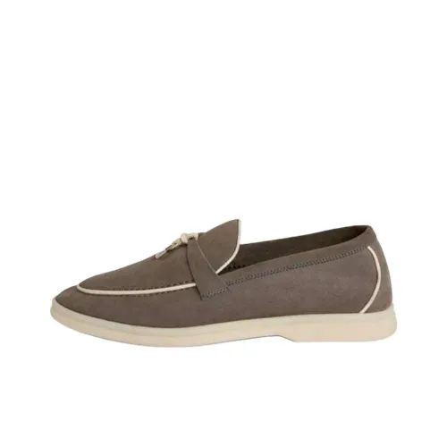 Loro Piana Summer Charms Walk Женские повседневные туфли Серый Женские