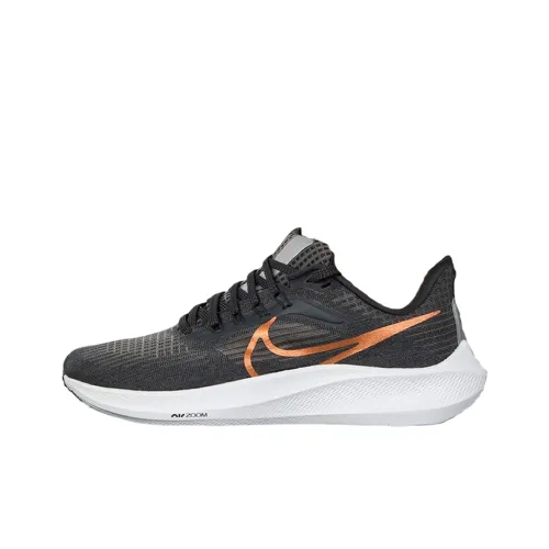 Nike Air Zoom Pegasus 39 Low Топ Повседневные Беговые Кроссовки Женские Черные и Оранжевые