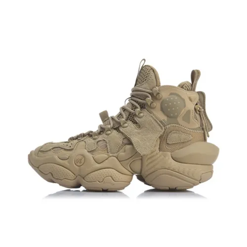 Подкладка Reburn Ace High Топ Винтажные баскетбольные кроссовки Женские Ароматерапия Абрикос