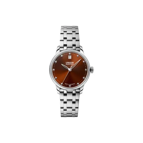 UNION GLASHUTTE/SA Автоматический Механический Движение Женские Часы 33 мм Красный