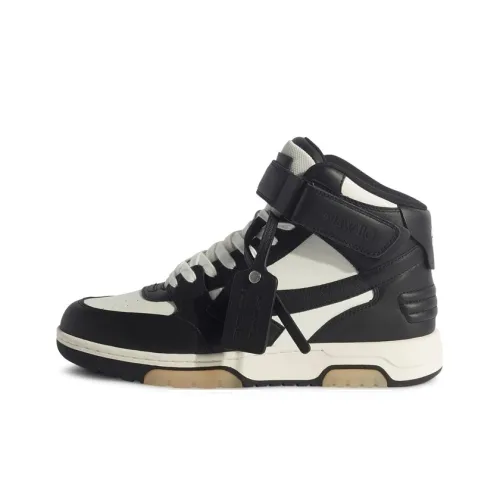 Off Белый Out Of Office Высокий Топ Стильные Скейтбординги Мужской Черный Белый