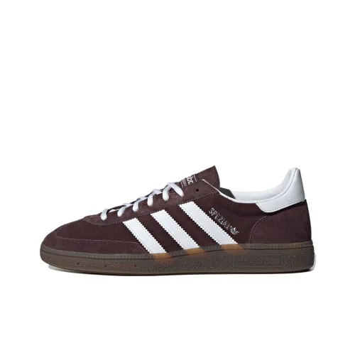 Adidas Originals HANDBALL SPEZIAL Противоскользящие Устойчивые к истиранию Низкие Кроссовки для скейтбординга Унисекс Коричневый Красный