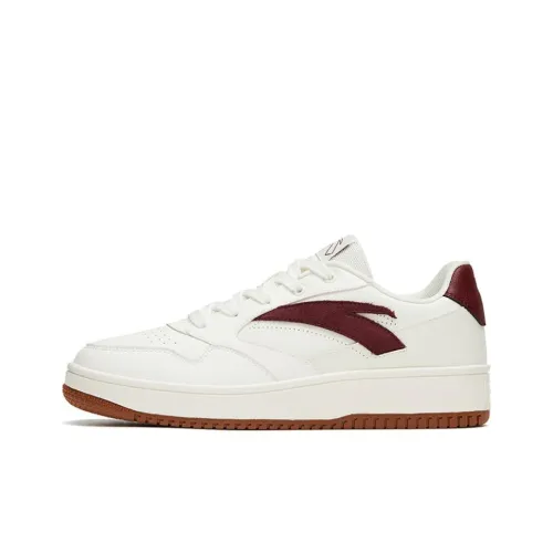 ANTA Life Collection 0 Sensation Slip-resistant Abrasion-resistant Low Top Скейтборд Кроссовки Женские Белые Красные