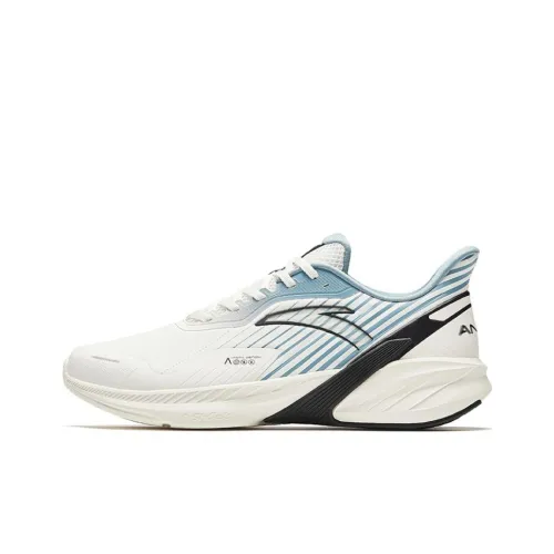 ANTA DuCi4 Амортизация Износостойкий Низкий Топ Тренировочные Беговые Кроссовки Мужские Белые Зеленые Кожаный Верх