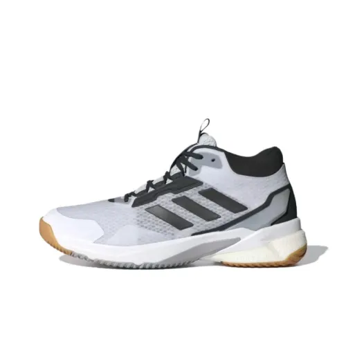 Adidas Crazyflight Slip-resistant и устойчивые к истиранию Поддержка MID Тренировочные кроссовки Мужские Черно-белые