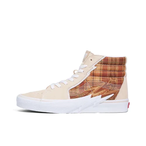 Vans SK8 High Скейтборд Кроссовки Унисекс Бежевые