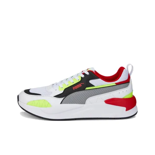 PUMA X RAY Квадрат TRAINERS Низкий Топ Повседневная Обувь Мужская Белый Красный Зеленый