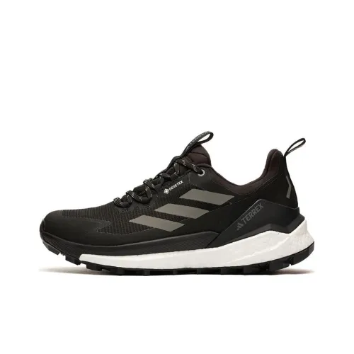 adidas Terrex FREE HIKER Амортизаторы Shock Absorbers Противоскользящие Устойчивые к истиранию Низкий Топ Уличная обувь Унисекс Черный белый
