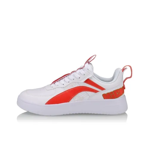 Disney x Подкладка Disney Mickey Коллаборация Superwave Lite Низкий Топ Скейтборд Кроссовки Женские Белые Красные Вишнево-Красные